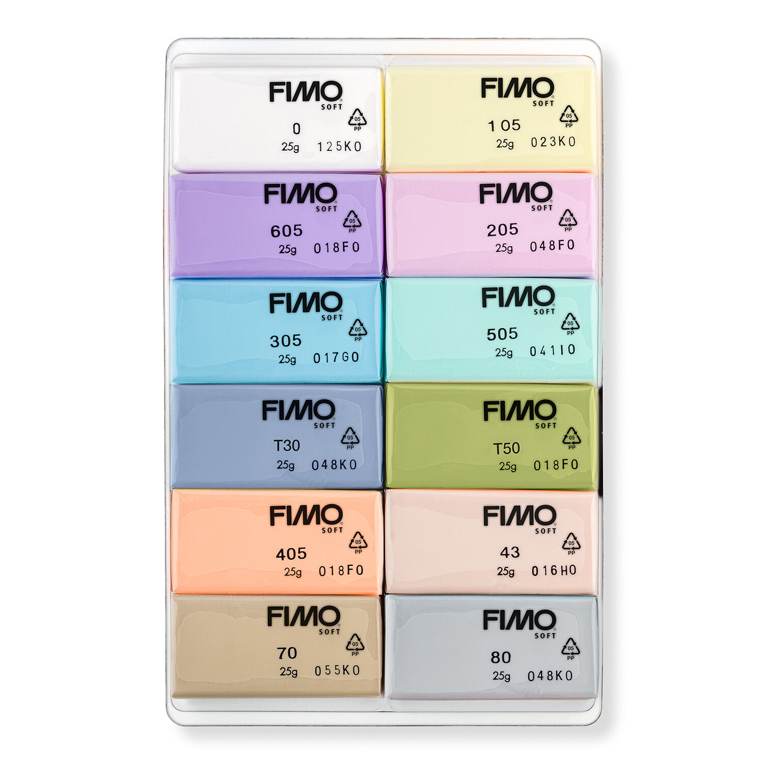 Staedtler Fimo Soft Set Pastell 12 Halbbl�cke Bild 2