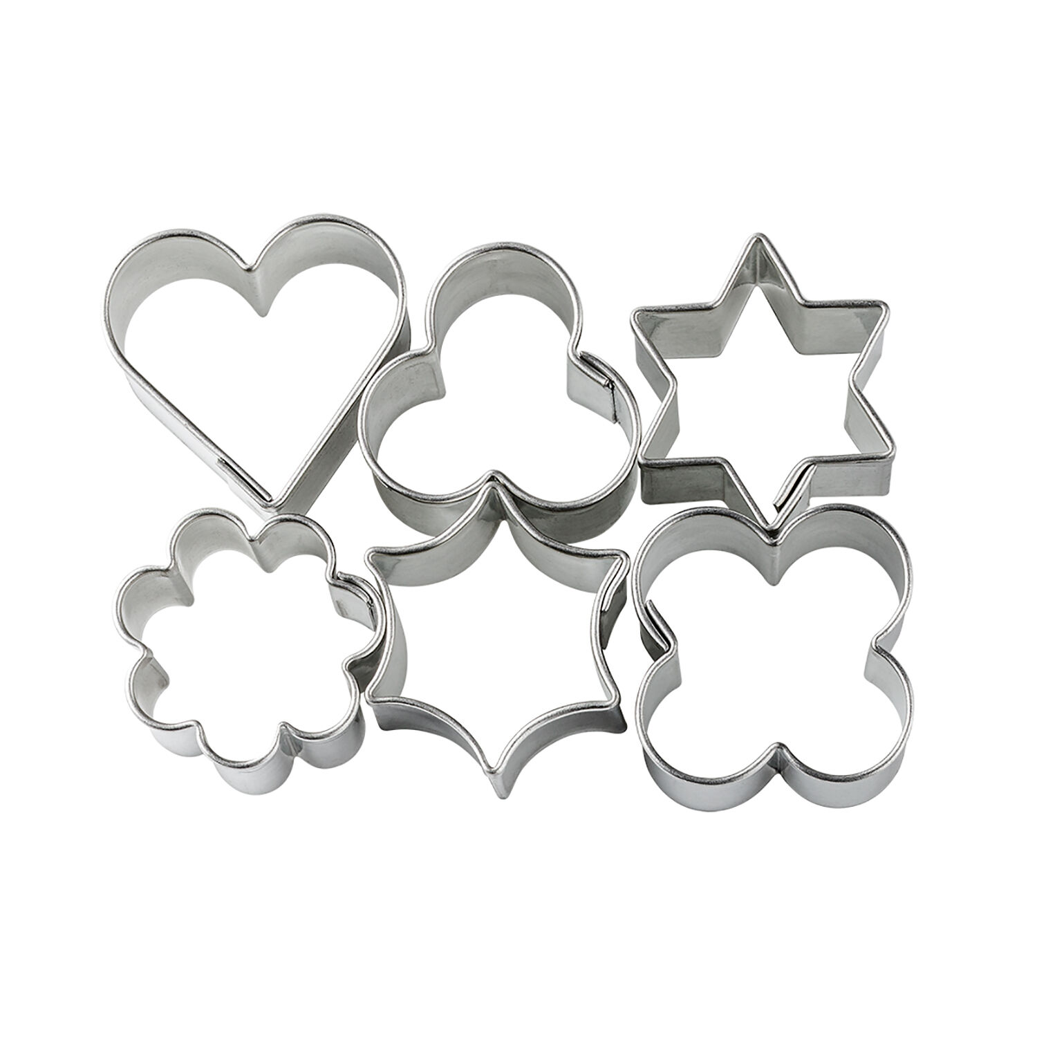 Ausstechformen aus Metall, ca. 2 cm, 6 St�ck Bild 2