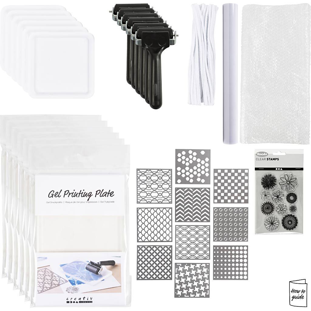 Gruppen-Kreativset Gel-Druck Bild 3