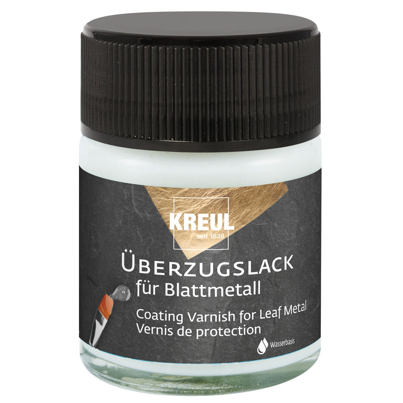 Kreul �berzugslack f�r Blattmetall auf Wasserbasis, 50 ml