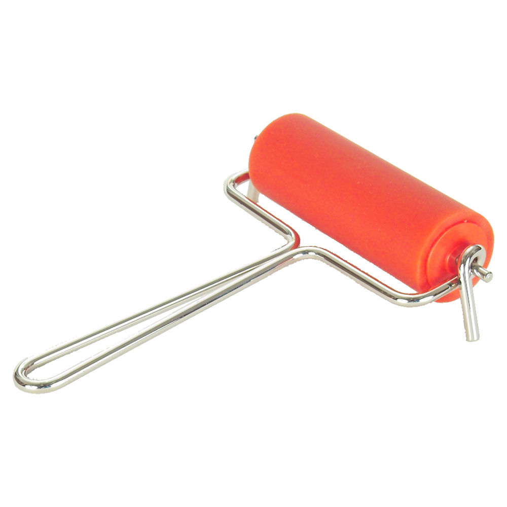 Linol-Farbwalze mit Drahtb�gel, Breite 60 mm
