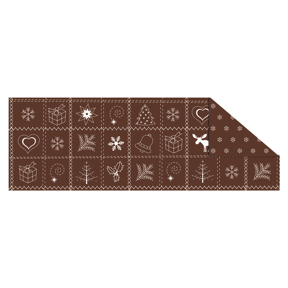 SALE Country Christmas-Fotokarton 49,5x68cm, braun