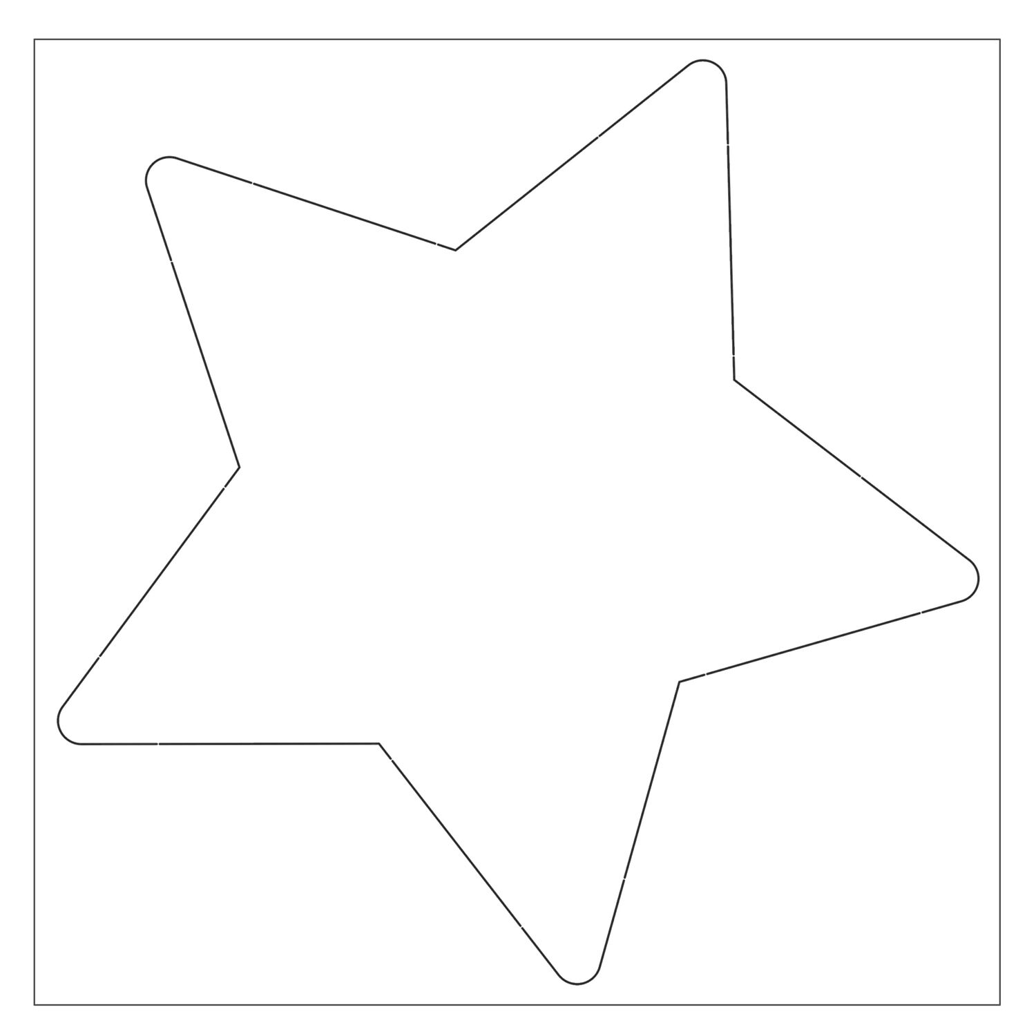Blanko-Motiv Stern aus Fotokarton, 300g/qm, 20 St�ck, 22 x 22 cm Bild 3