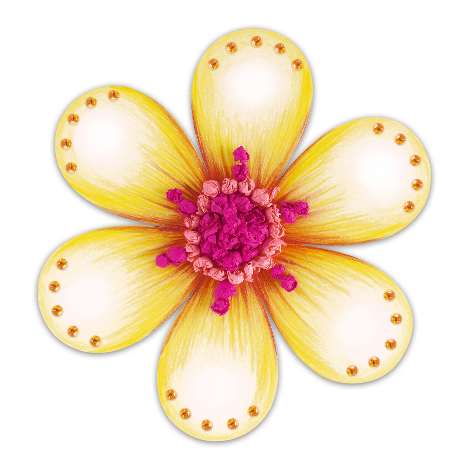 Blanko-Motiv Blume aus Fotokarton, 300g/qm, 20 St�ck, 22 x 22 cm Bild 2