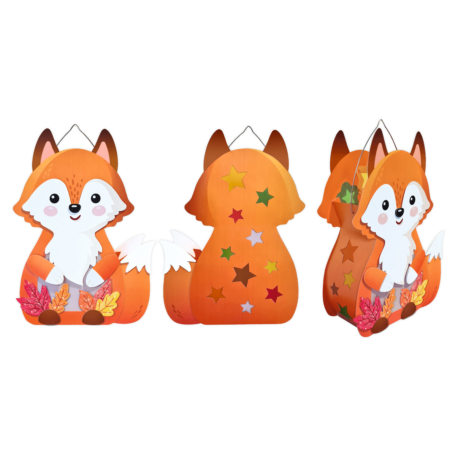 Laternen-Bastelset Fuchs, inkl. Stanzteile, Transparentpapier und Laternenb�gel Bild 5