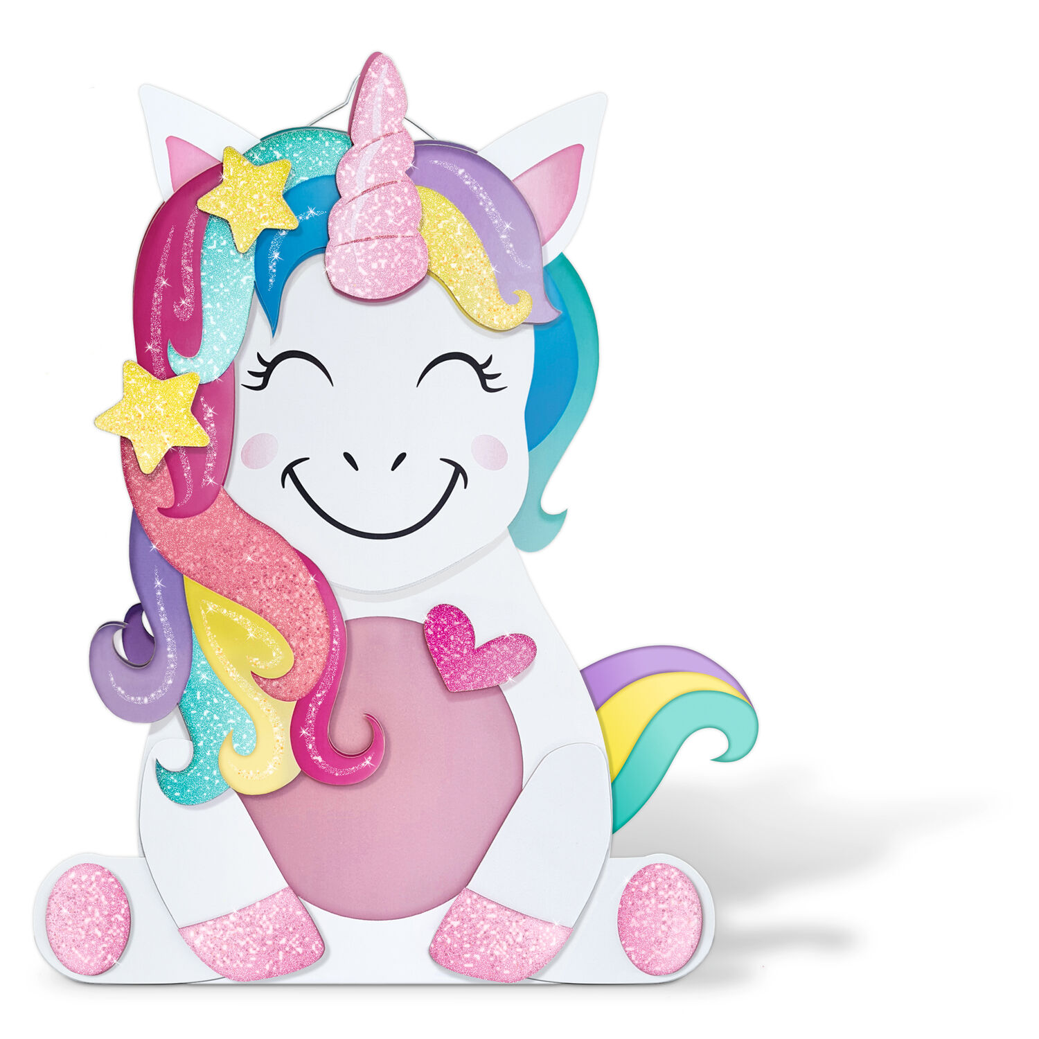 Laternen-Bastelset Einhorn, inkl. Stanzteile, Transparentpapier und Laternenb�gel Bild 3