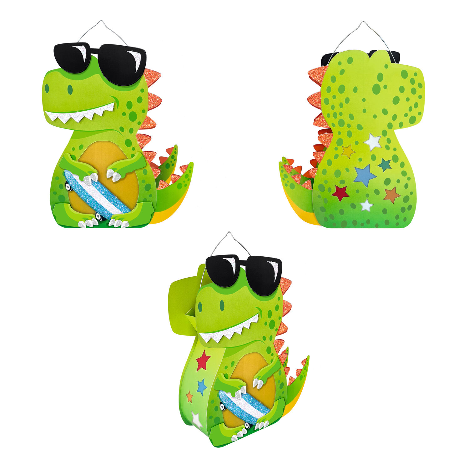 Laternen-Bastelset Dino, inkl. Stanzteile, Transparentpapier und Laternenb�gel Bild 5