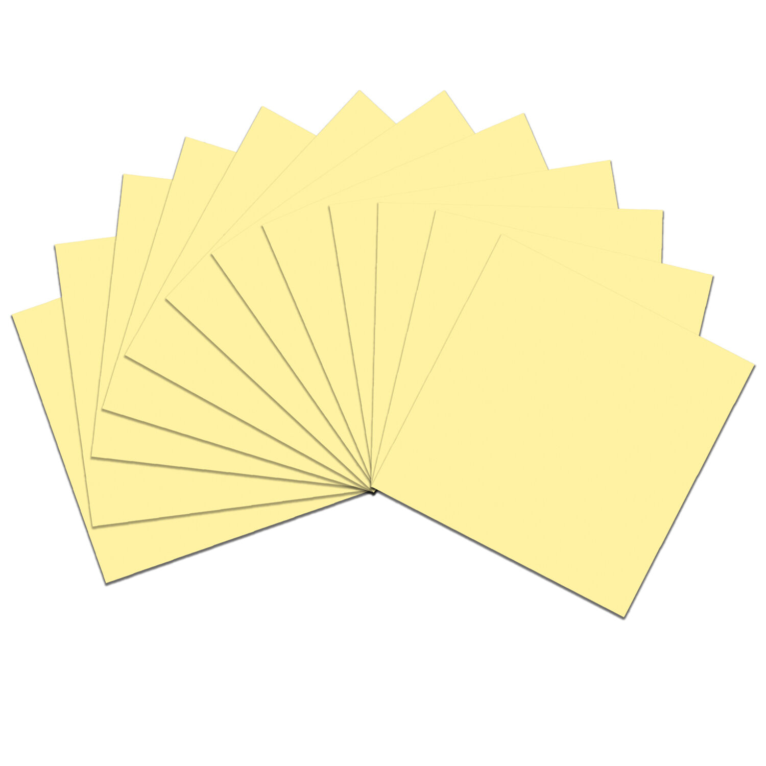Faltbl�tter intensiv, 100 Blatt, 15 x 15 cm, Hellgelb Bild 2