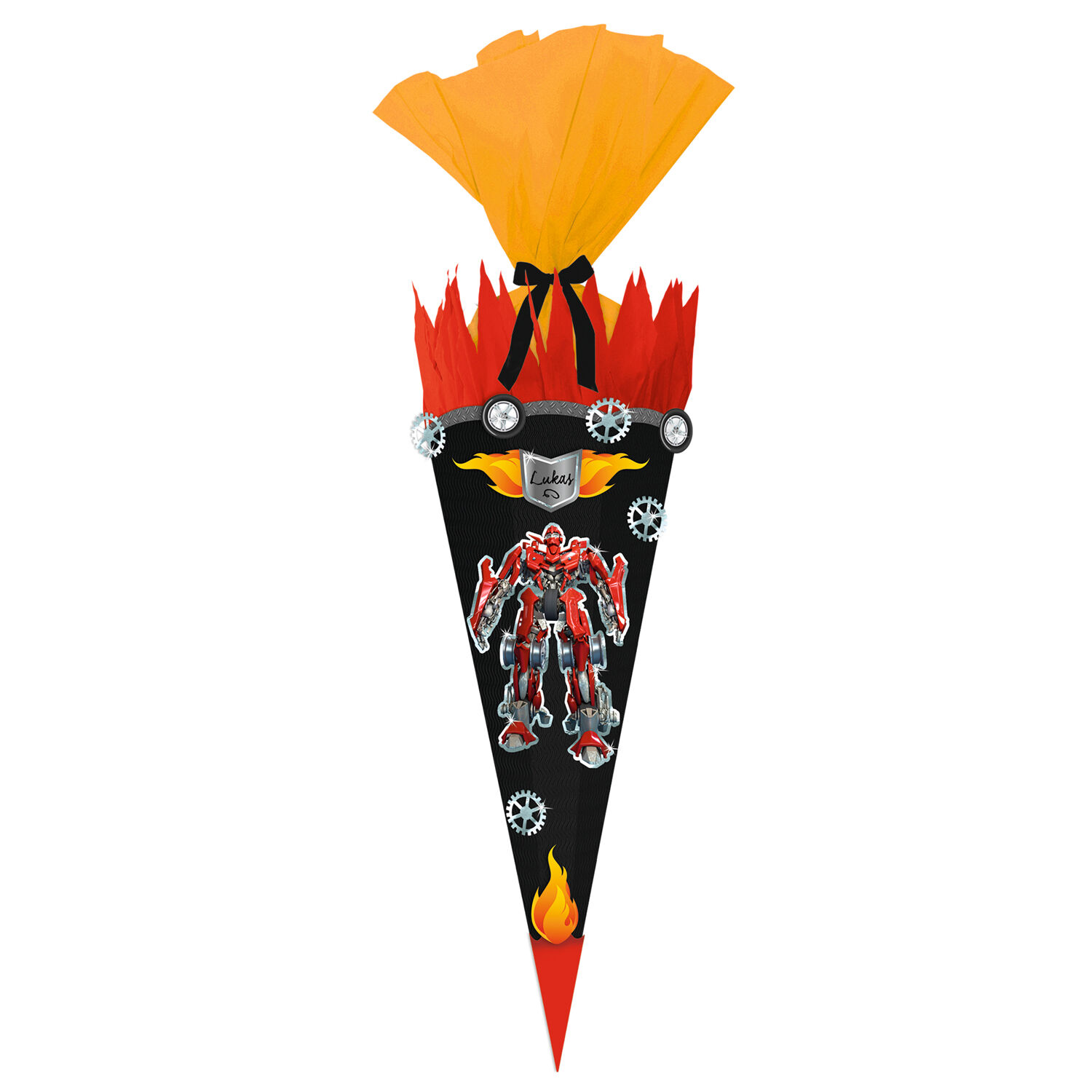 Schult�ten-Bastelset Easy Line, inkl. Zubeh�r & Anleitung, 68 cm, schwarz, Transformer