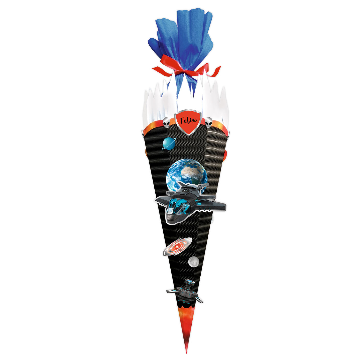Schult�ten-Bastelset Easy Line, inkl. Zubeh�r & Anleitung, 68 cm, schwarz, Spaceship