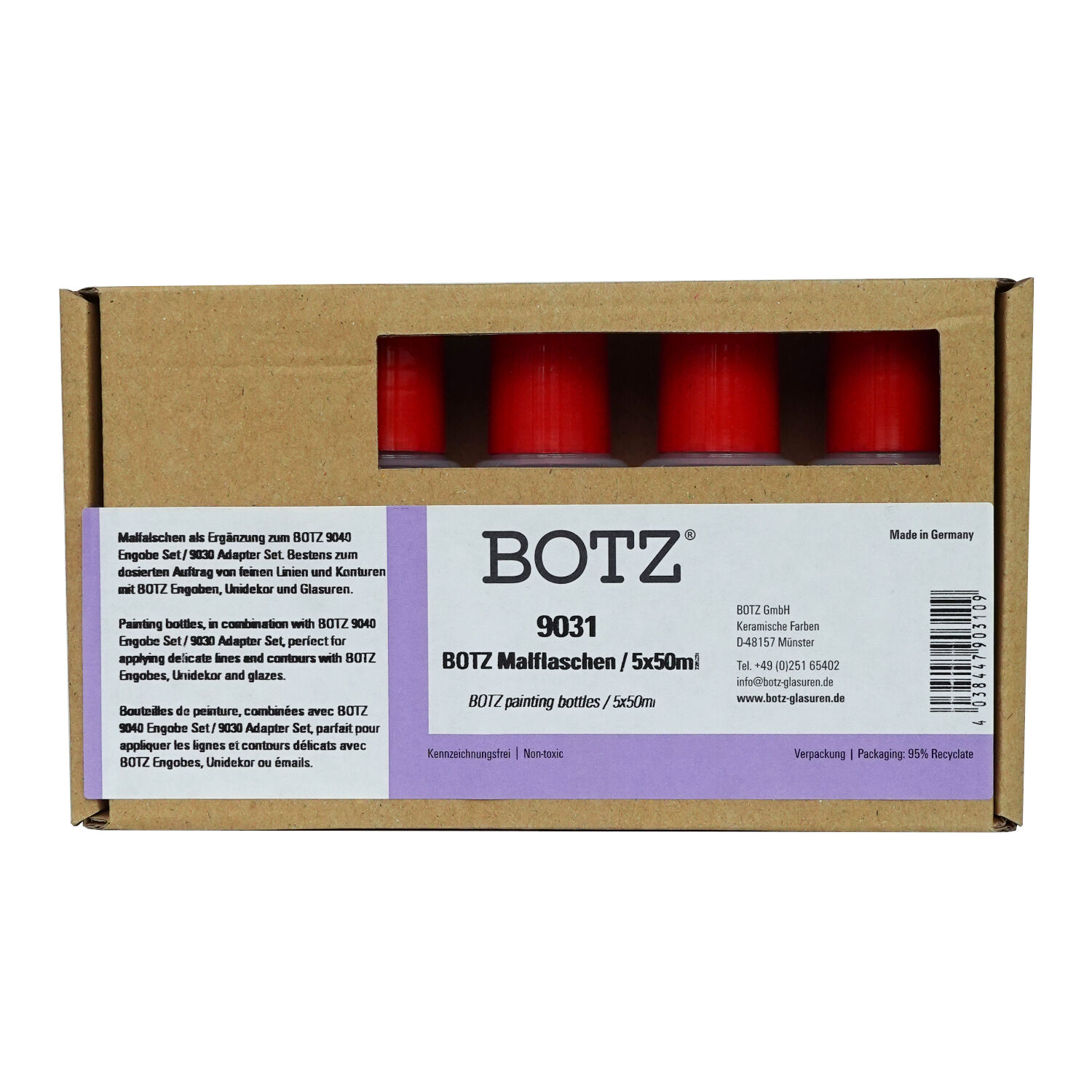 NEU Botz Malflaschen Set / 5 Leerflaschen f�r 50 ml Bild 2