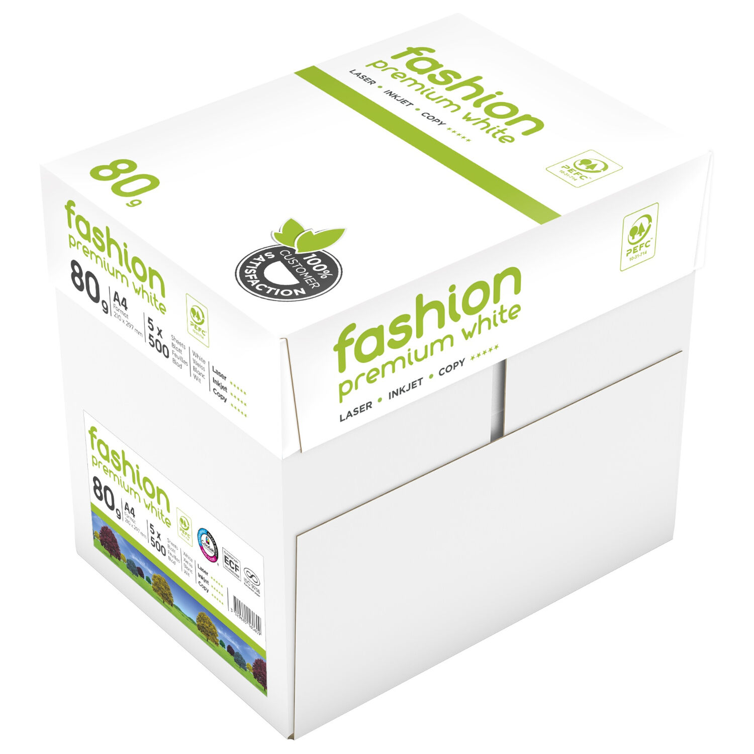 Drucker- / Kopierpapier Fashion, Ultrawei�, A4, 80g, 5x 500 Blatt