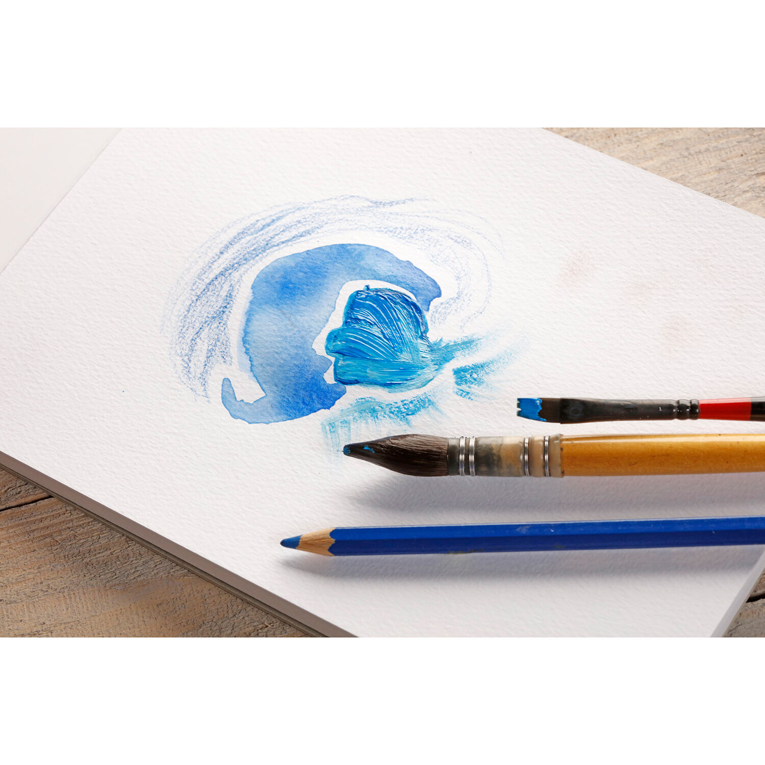 NEU Clairefontaine Multitechnik PaintOn A6, mit zwei K�rnungen, geleimt 250g/qm, 15 Blatt, wei� Bild 2