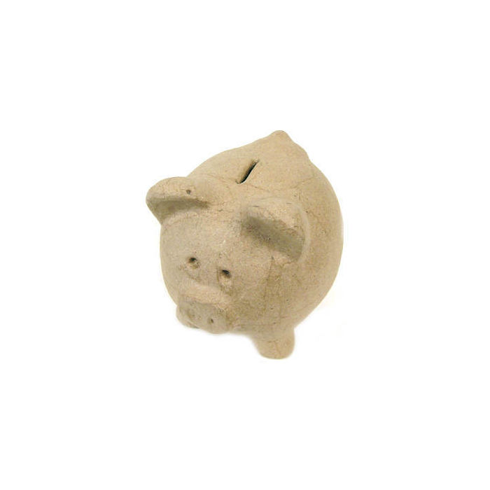 SALE Pappmach�-Figur, Gr. ca. 12cm, Sparschwein