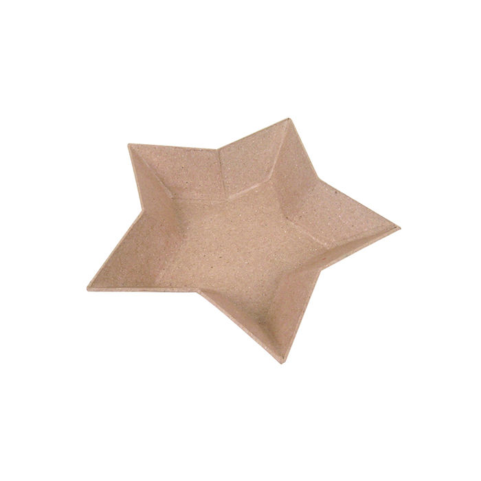 SALE Pappmach�-Stern-Schale, ca. 15,5x3 cm