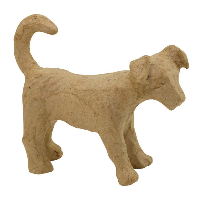 Pappmach�-Figur, Gr��e: ca 8,5 cm, Hund