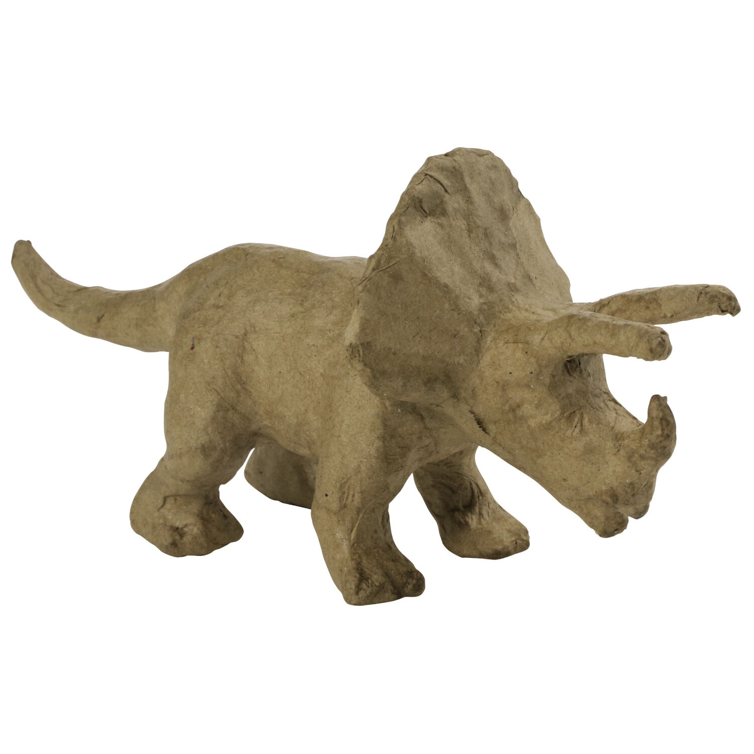 NEU Pappmach�-Figur, Dinosaurier / Triceratops, 19 x 6 x 9 cm
