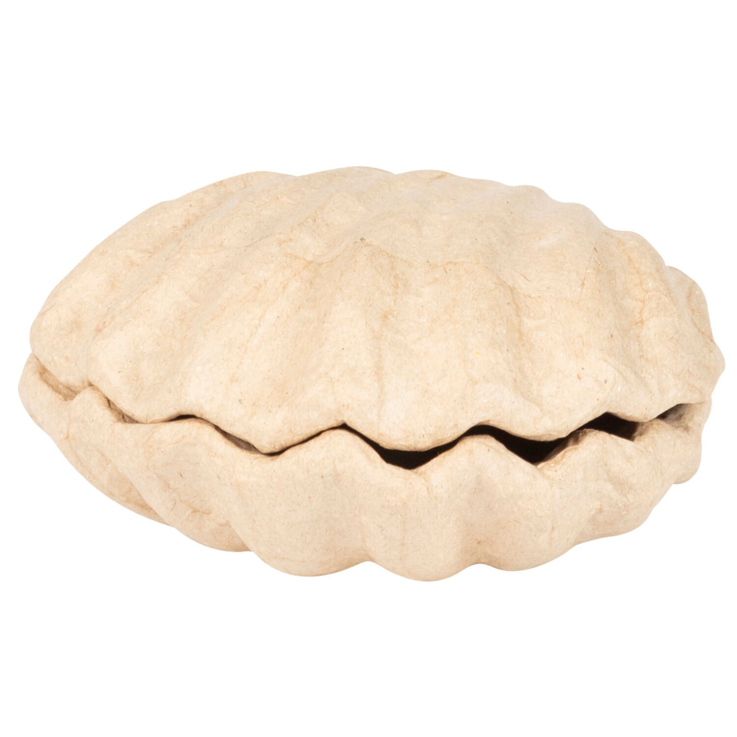 NEU Pappmach�-Dose, Muschel, 12 x 12 x 5,5 cm