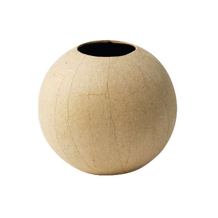 SALE Pappmach�-Vase in Kugelform, 11 x 11 x 10,5 cm