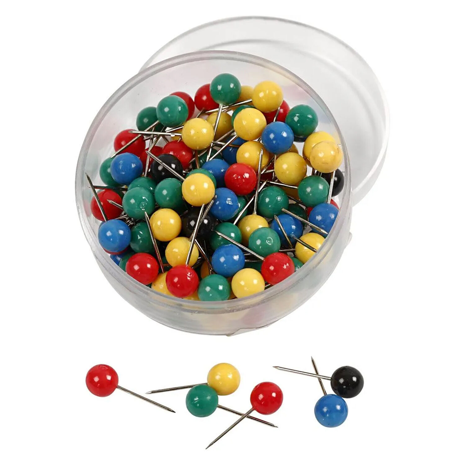 NEU Steck-/Markierungsnadeln, Bunt, L 17 mm, � 6 mm, 100 Stk. Bild 2