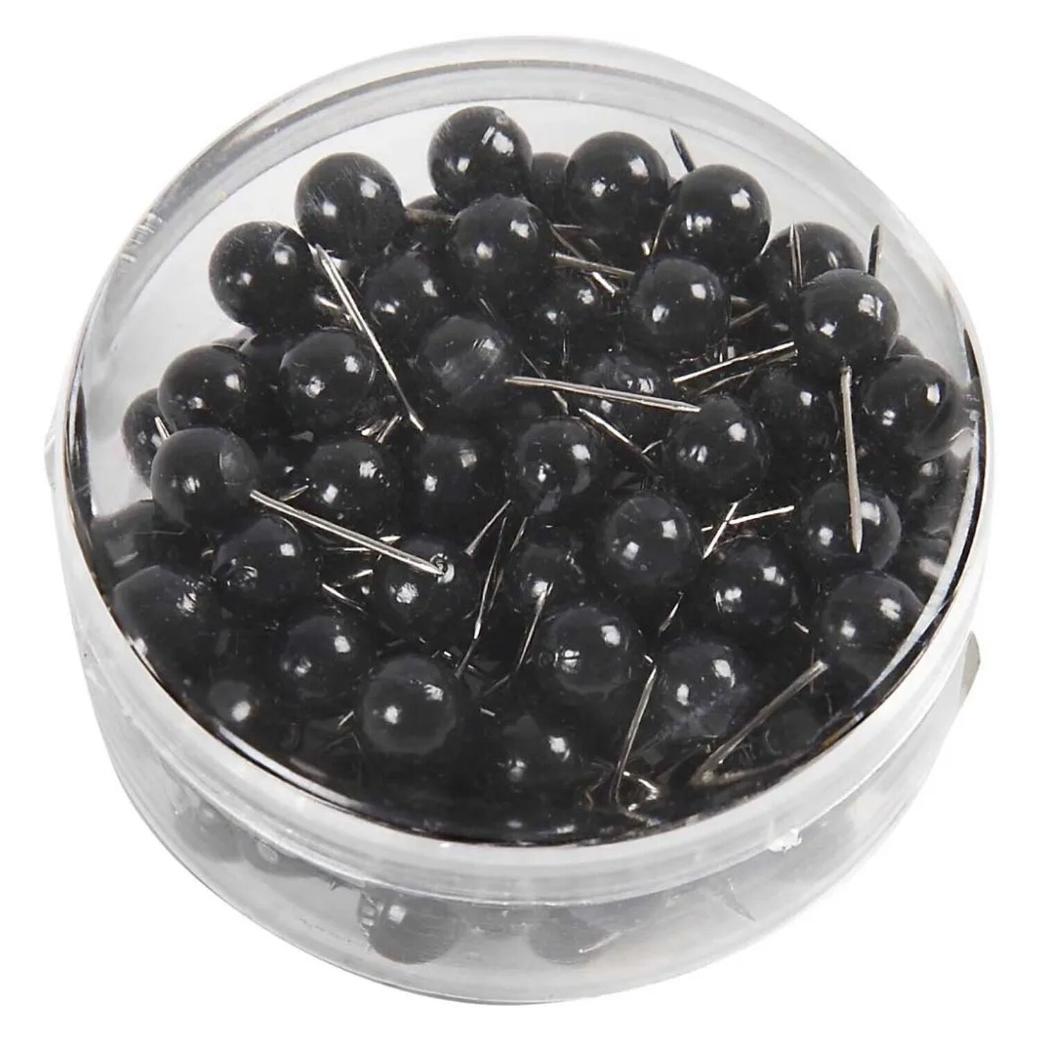 NEU Steck-/Markierungsnadeln, Schwarz, L 17 mm, � 6 mm, 100 Stk.