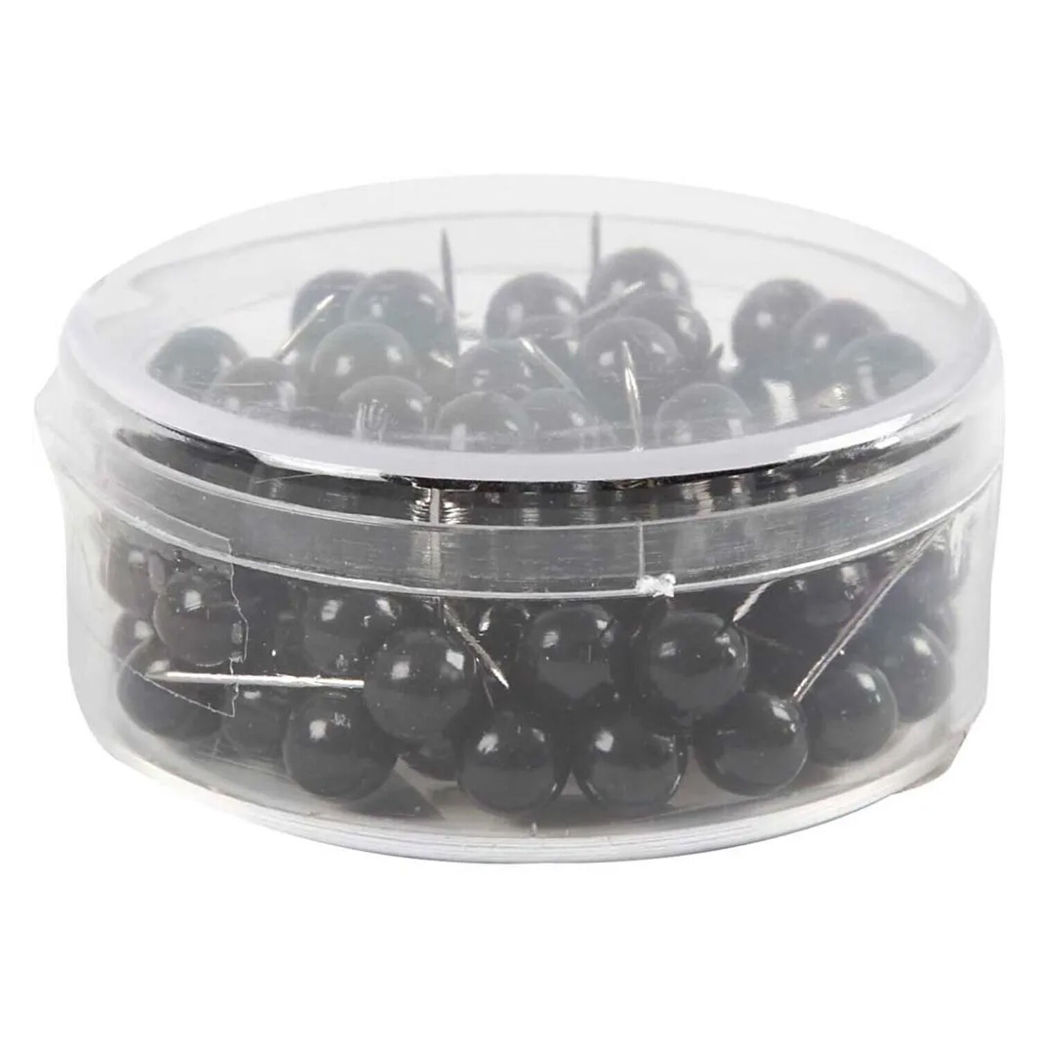 NEU Steck-/Markierungsnadeln, Schwarz, L 17 mm, � 6 mm, 100 Stk. Bild 2