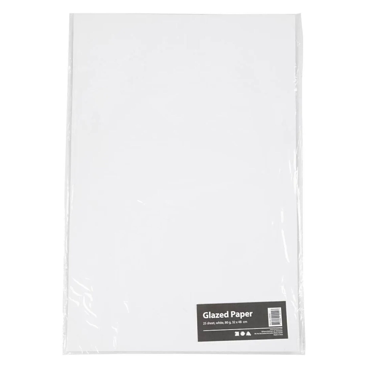 Glanzpapier, 32x48 cm, 80 g, 25 Blatt, wei� Bild 2