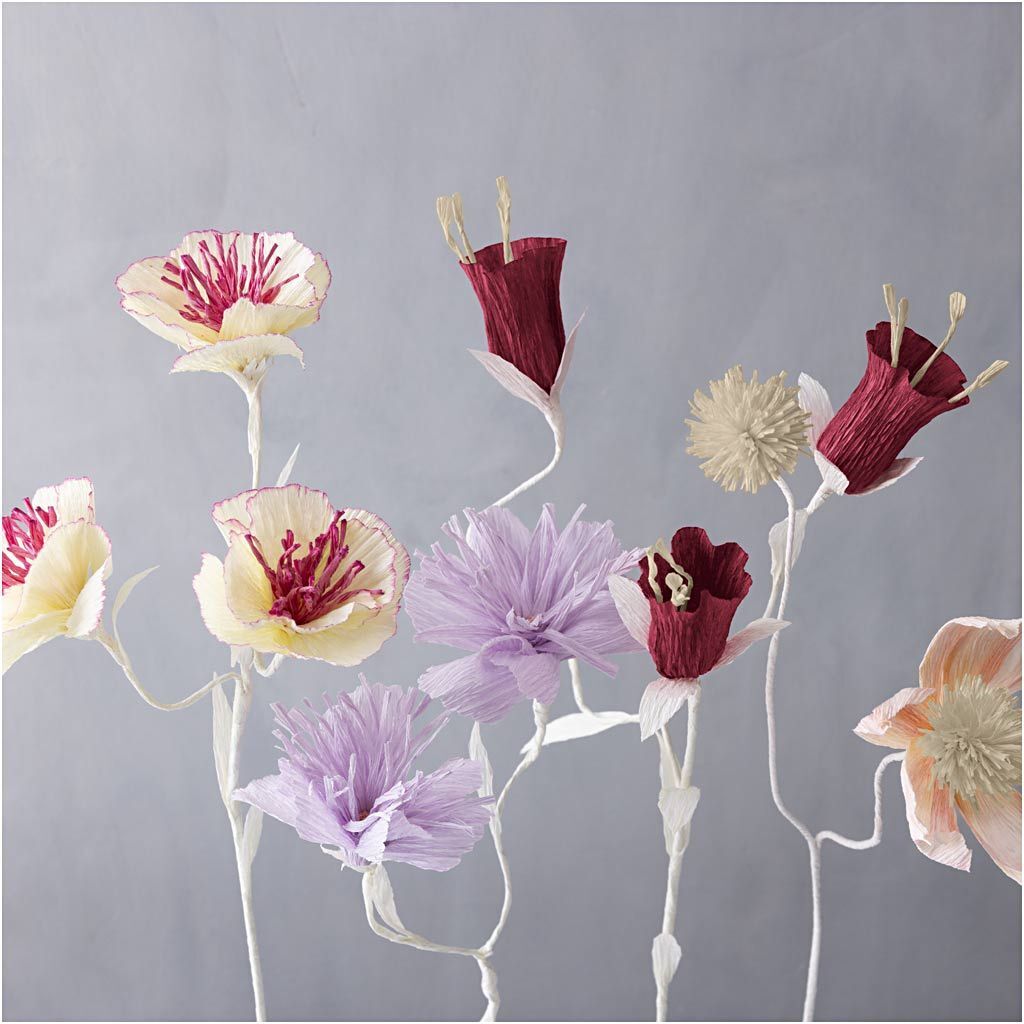 Floristen-Krepppapier, 25x60 cm, Extrastark, 105 g, sanfte, dezente Farben, 8 Rollen Bild 5