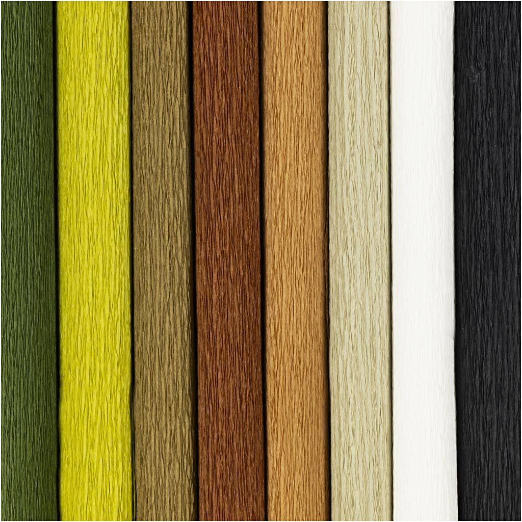 Floristen-Krepppapier, 25x60 cm, Extrastark, 105 g, Natur, 8 Rollen Bild 2
