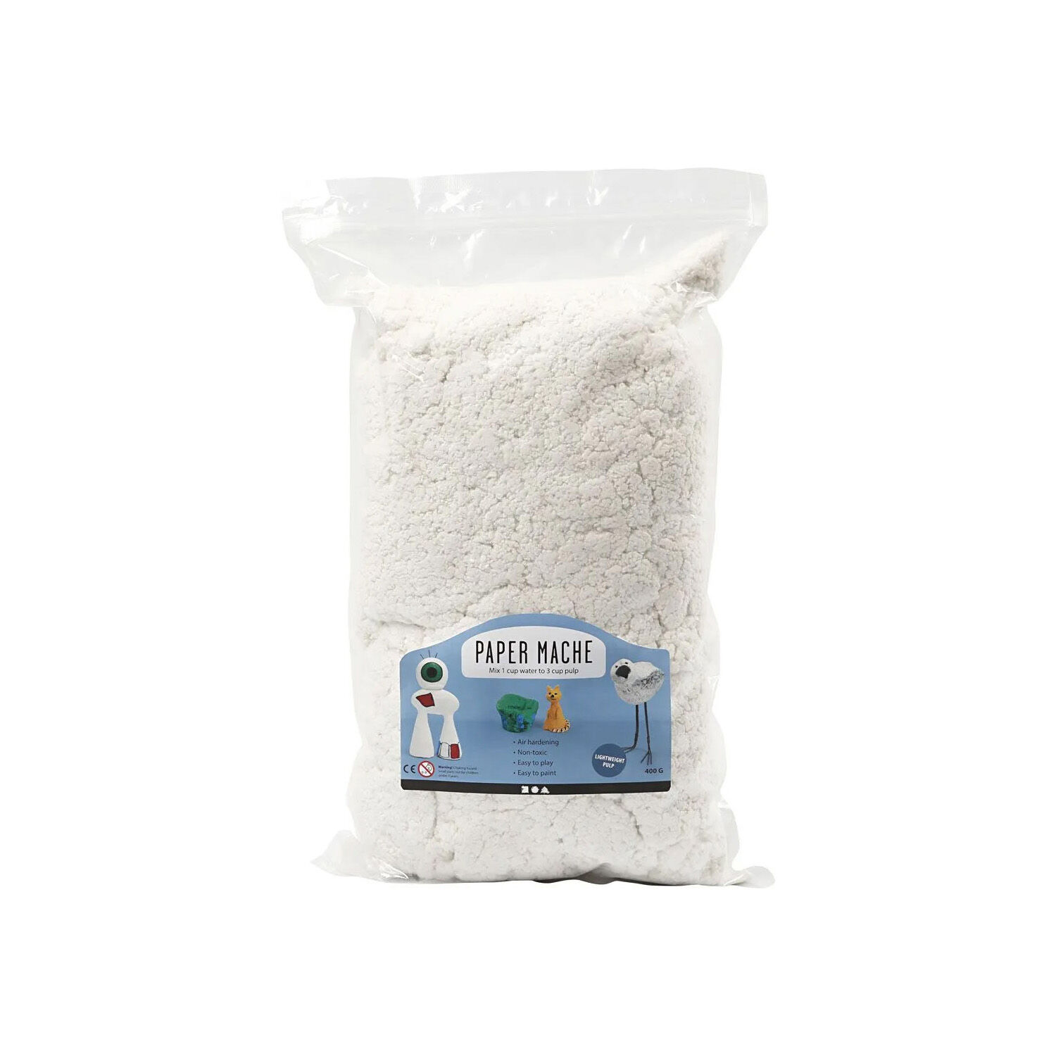 NEU Pappmach�-Pulpe / Papiermach�-Pulver, 400g