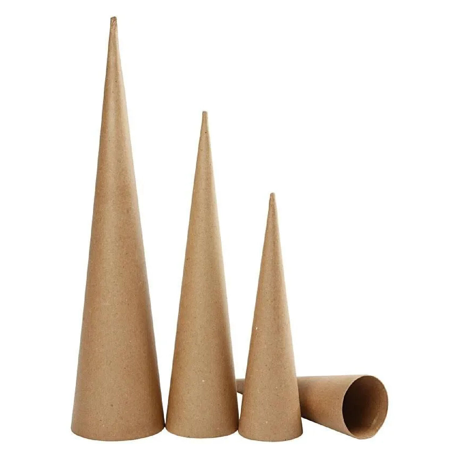 NEU Big Kegelset aus Pappe mit 3 Gr��en, H: 30-40-50 cm, D 8-9-11,5 cm