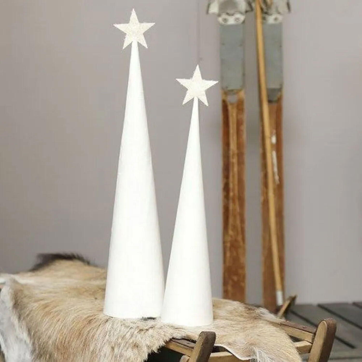 NEU Big Kegelset aus Pappe mit 3 Gr��en, H: 30-40-50 cm, D 8-9-11,5 cm Bild 2