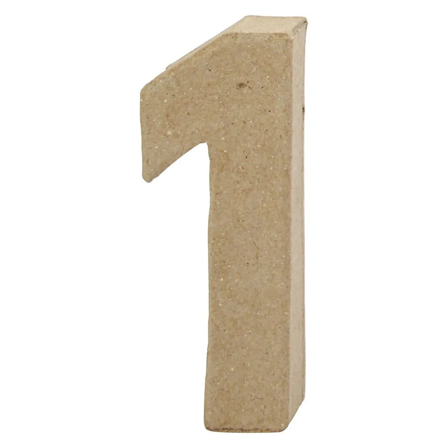 SALE Papp-Zahl, 10 cm, St�rke 1,7 cm, natur, 1