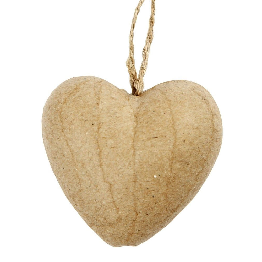 SALE Pappmach� Herz, ca. 6,5 cm