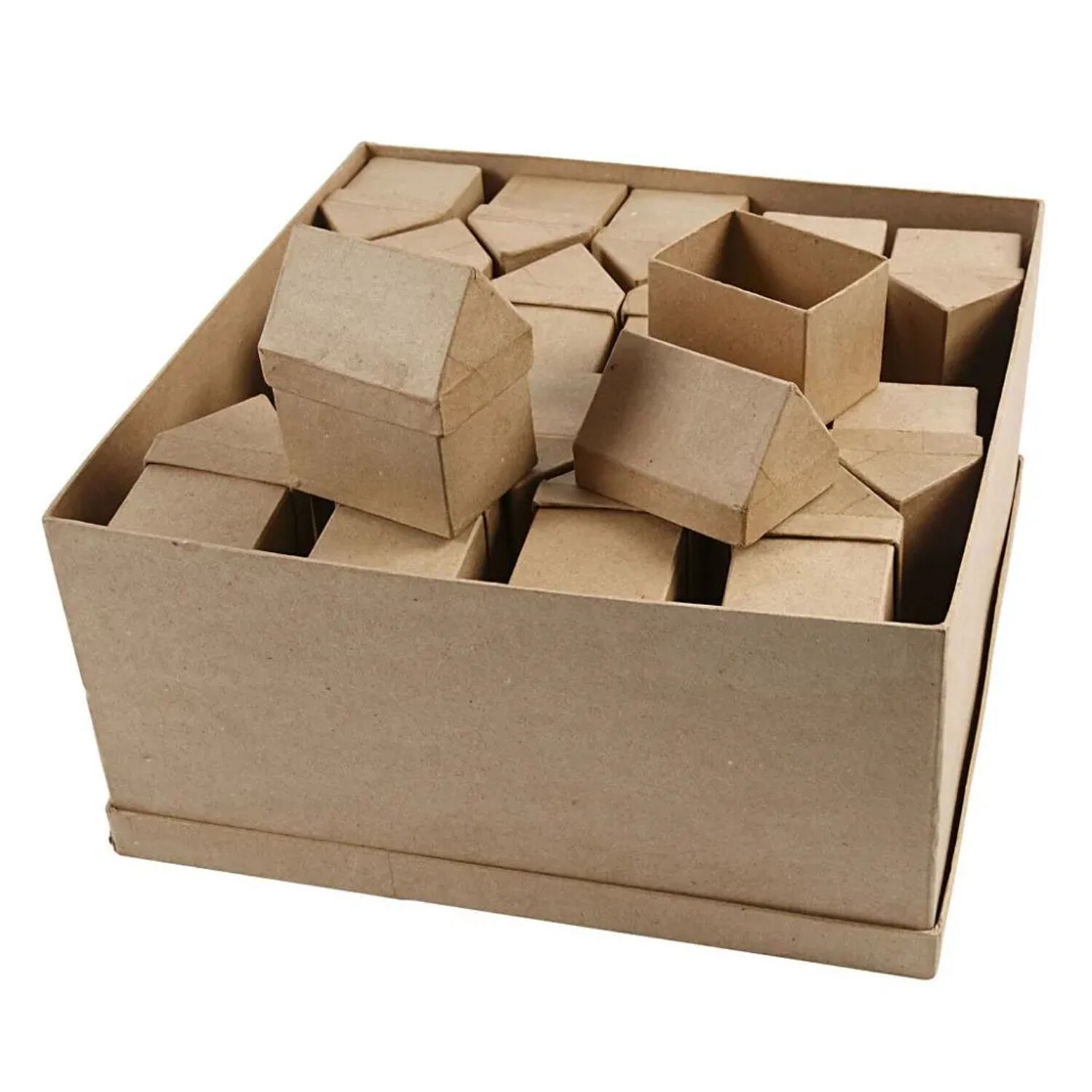 NEU Gro�packung Pappschachteln H�userform, 40 St�ck