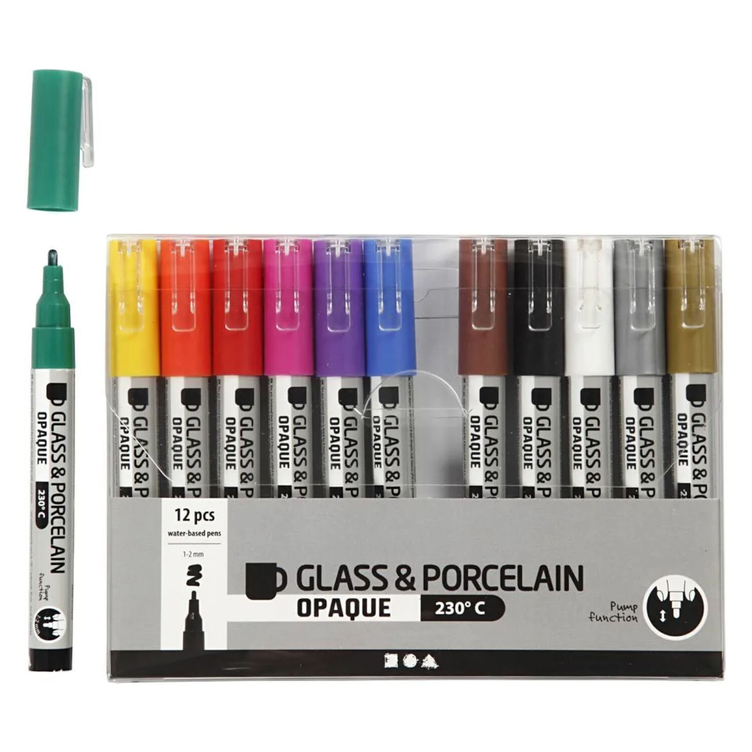 NEU Paint It Easy - Glas- & Porzellanmarker, 12 St�ck
