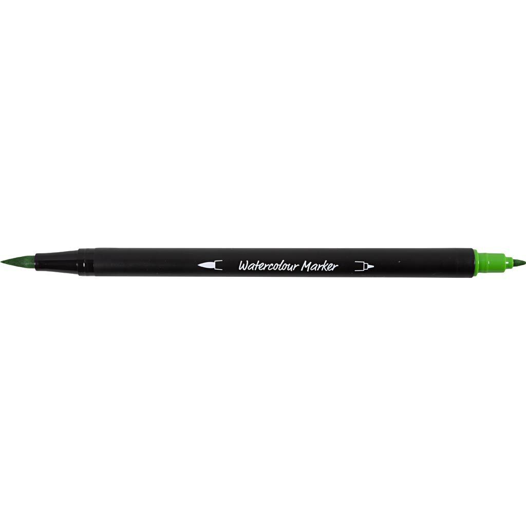 Aquarell-Filzstifte, Strichst�rke 2+4-8 mm, Standard-Farben, 12 St�ck Bild 4