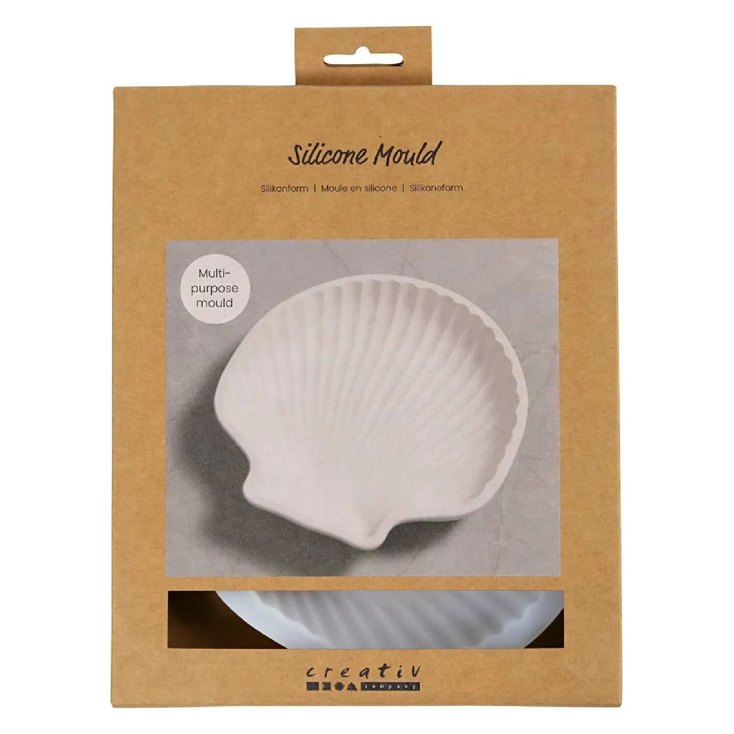 NEU Silikonform / Gie�form, Muschelschale, 14,5 x 14 x 2,5 cm