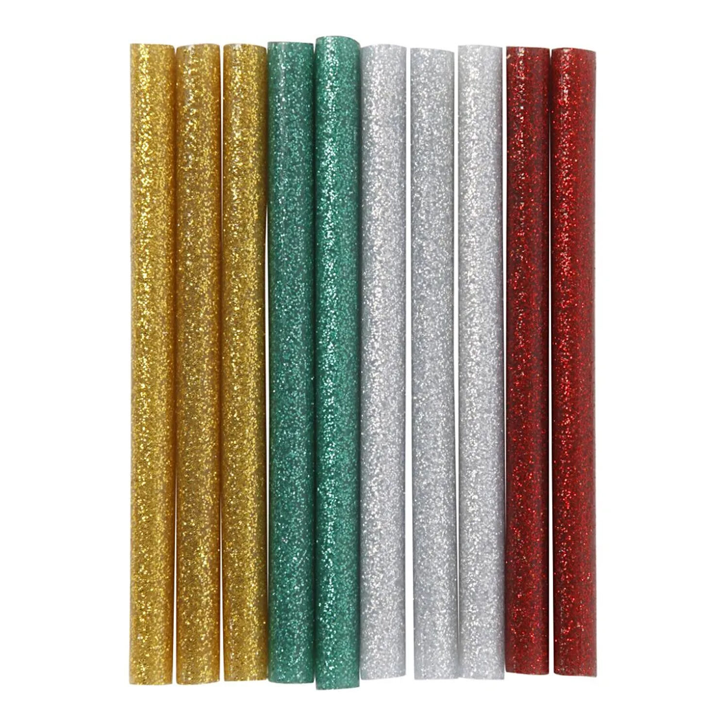 NEU Hei�kleber-Sticks Glitter bunt, 7 mm, 10 St�ck