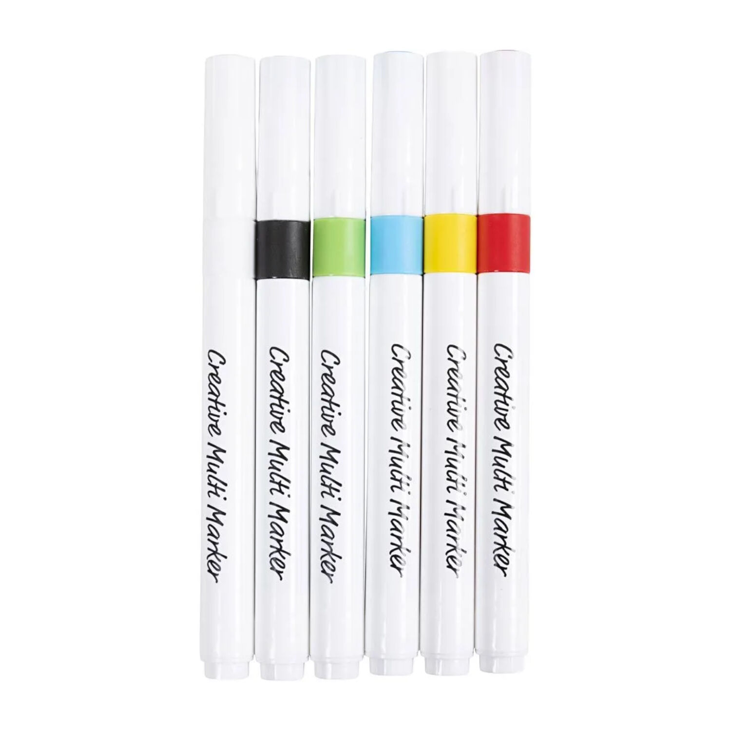 NEU Universal-Marker Set, 6 Filzstifte in Sortierten Farben, Strichst�rke 4 mm Bild 2