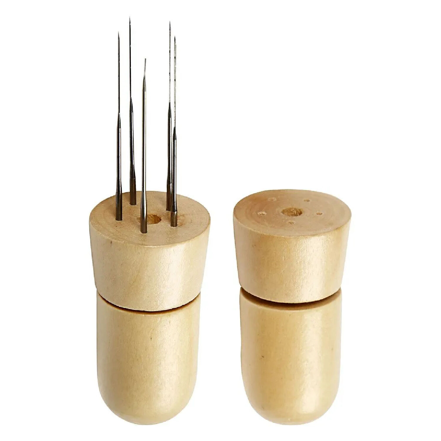 NEU Filznadelhalter aus Holz, f�r bis zu 5 Filznadeln, ohne Nadeln Bild 2
