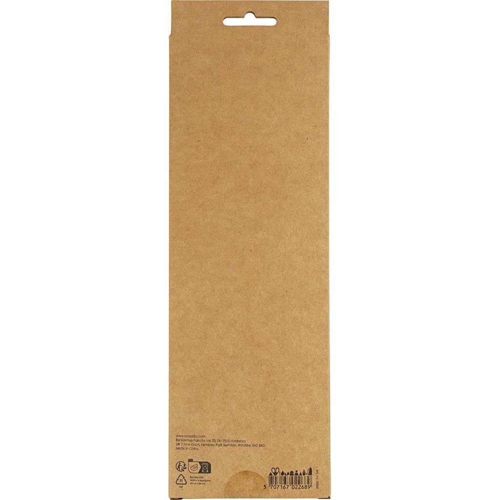 Pfeifenreiniger / Biegepl�sch / Chenilledraht, L�nge 30 cm, Dicke 6 mm, Wei�, 50 St�ck Bild 5