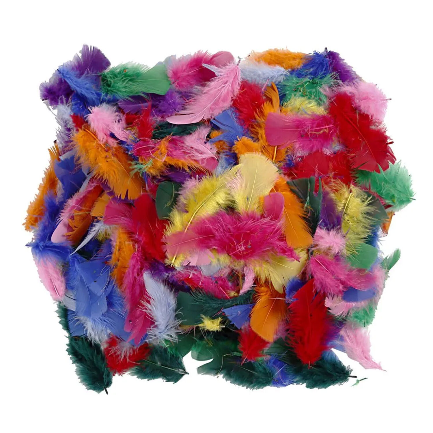 NEU Gro�packung Truthahnfedern gef�rbt, bunt sortiert, 50 g