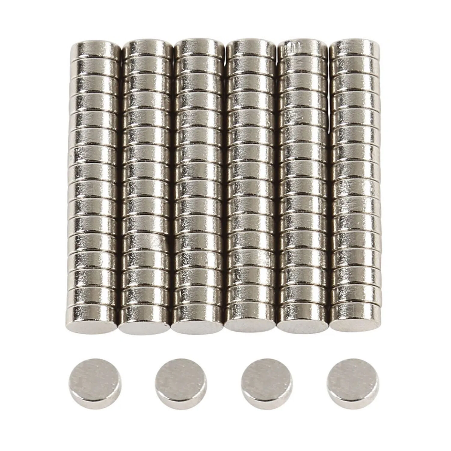 NEU Gro�packung Super Power Magnete Extrastark, rund, 5 mm, 100 St�ck