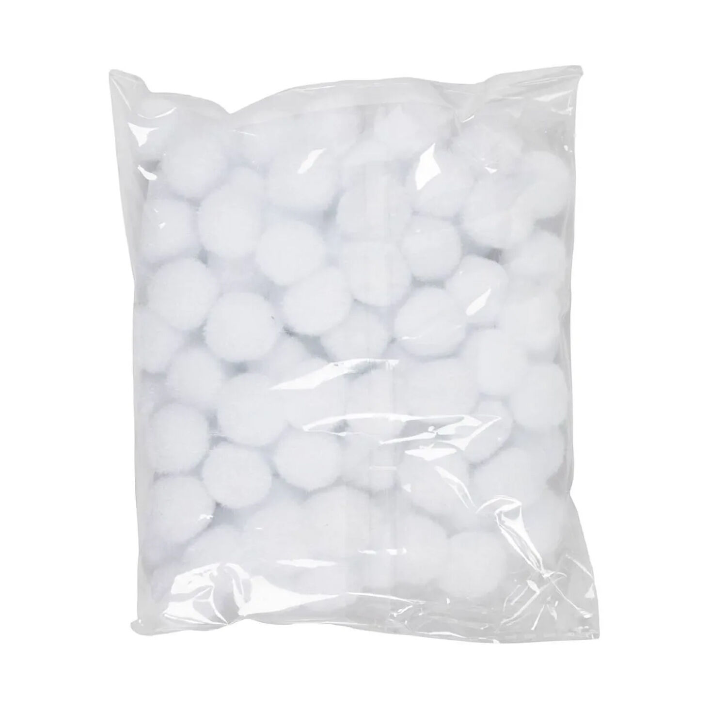 NEU Pompons Wei�, 20 mm, 100 St�ck Bild 2