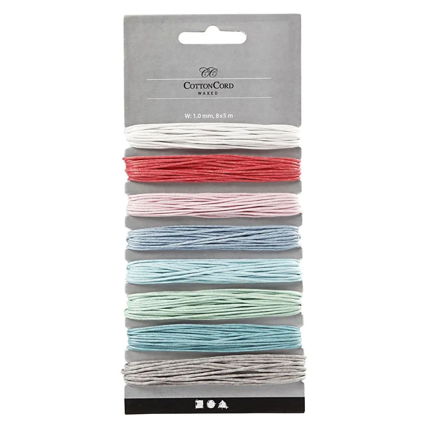 NEU Baumwollband Pastell-Farben, St�rke 1 mm, L�nge 8x5 m Bild 2