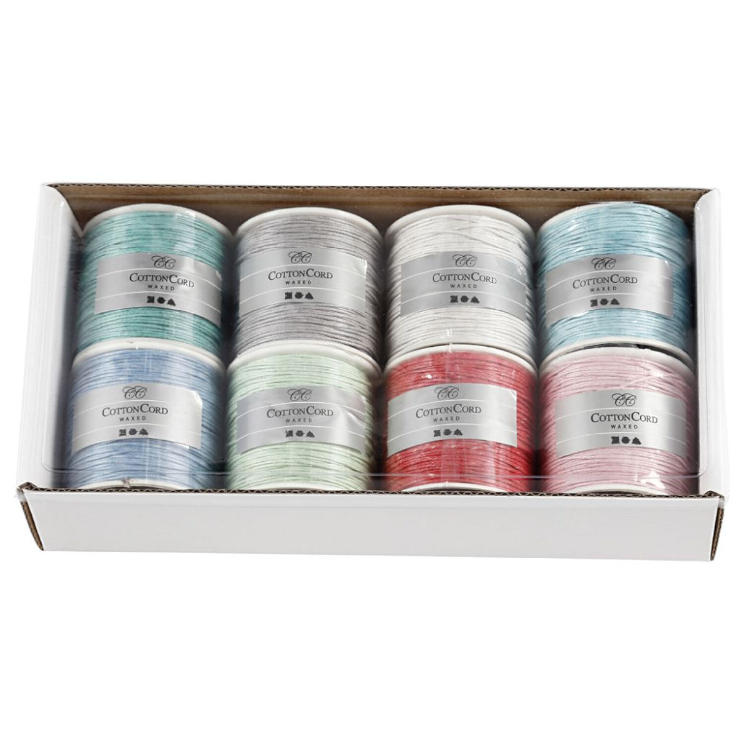 Baumwollband Pastell-Farben, St�rke 1 mm, 8x40 m Bild 2