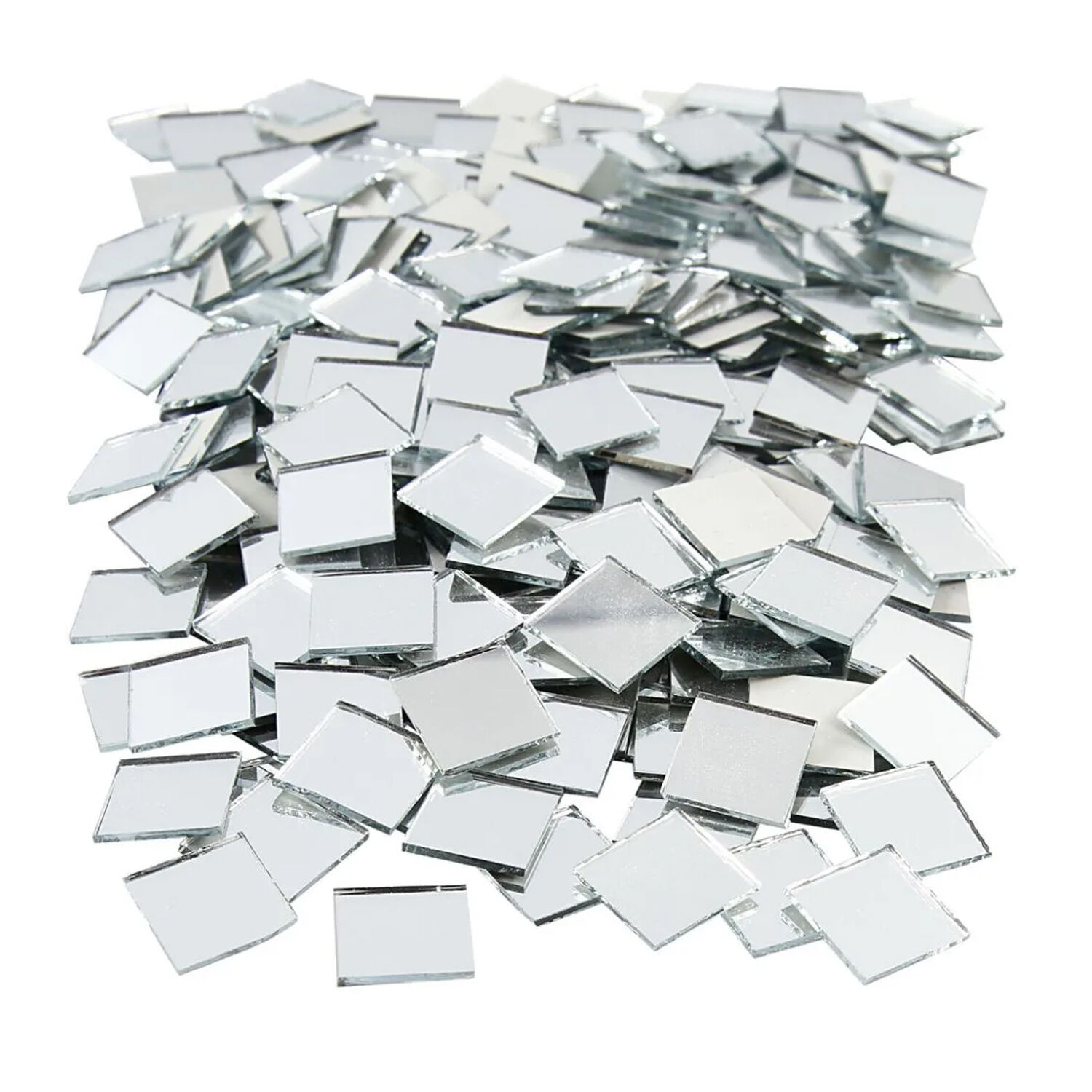 NEU Gro�packung Spiegelmosaik Eckig, 500 St�ck, 16 x 16 mm