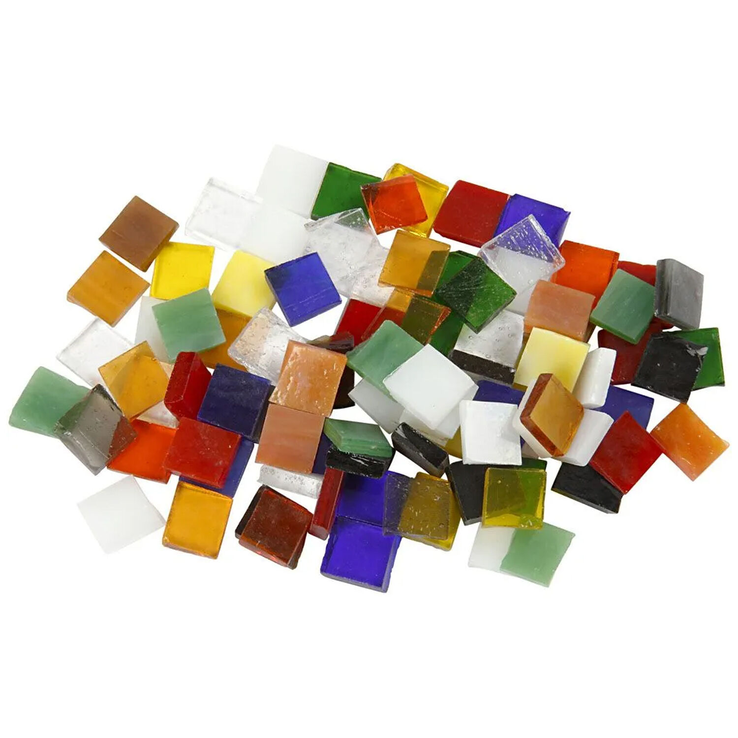 NEU Glasmosaik bunt, Gr��e 10x10 mm, St�rke 3 mm, 454 g Bild 2