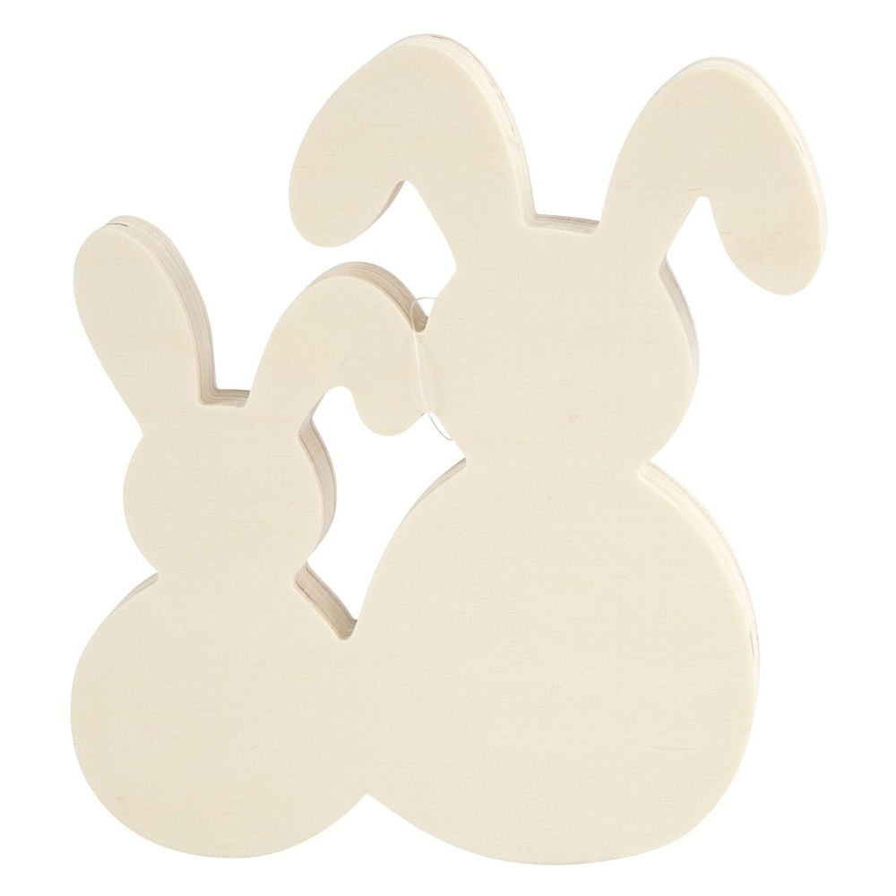 H�schchendeko f�r Ostern, Sperrholz, 17x16x2cm
